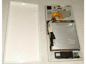 Rückseite sony xperia z1-dual-Batterie benutzerdefinierten panel mobile Telefon 3d print model - Mito3D