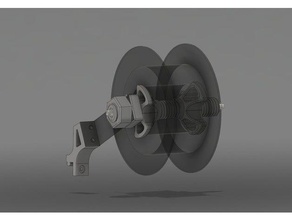 spool 3 cr10 tarzı raylar ender yan montaj tutucu 3d baskı cr-10 creality makara bağlama 3d print model - Mito3D