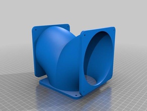 120mm fan manifold 3d printing 3d print model - Mito3D
