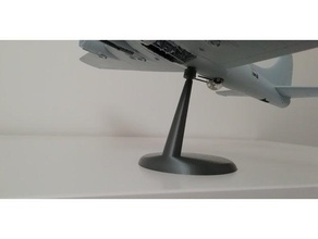 aeroplano modelo de pie modelos soporte exhibición avión 3d print model - Mito3D