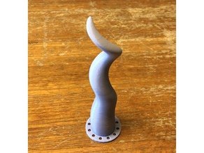 unicorn horn mais de torção traje 3d print model - Mito3D