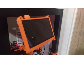 elecrow 7 inch lcd screen case no glueing required electronics mount raspberrypi touchscreen 3d print model - Mito3D