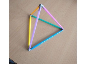 tetraedros de vértices matemáticas arte 3d print model - Mito3D