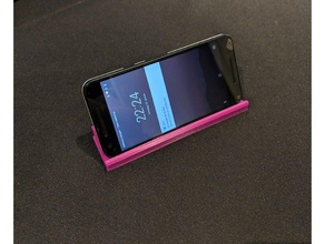 basit evrensel yatay telefon standı mobil cep telefonu tutucu akıllı stand 3d print model - Mito3D