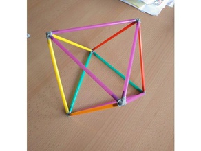 octohedron vertexes math art 3d print model - Mito3D
