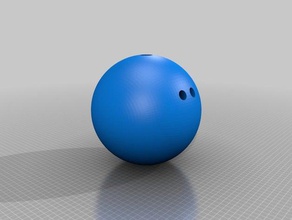 11 l'échelle personnalisable boule de bowling sport à l'extérieur 3d print model - Mito3D