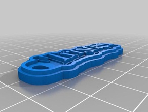 tristan keyring keychains customized 3d print model - Mito3D