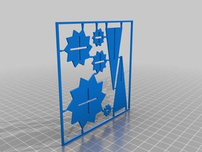 christmas tree 3d puzzle card puzzles 2d stocking stuffer xmas 3d print model - Mito3D