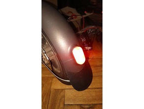 xiaomi mijia scooter m365 luz traseira diy diodo emissor de m187 3d print model - Mito3D