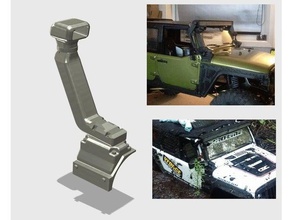 axial scx10 jeep jk Schnorchel mechanisch ist - Spielzeug burnie222 rc3d rc3drissa scx10ii 3d print model - Mito3D