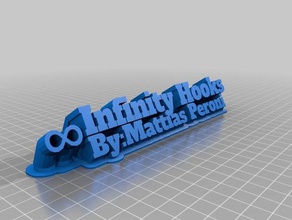 infinity gancho nome significa office personalizado 3d print model - Mito3D