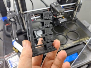 slic3r temp tower g-code prusa mk3 3d printing tests 3d print model - Mito3D