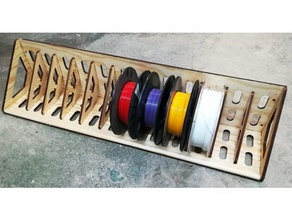 filament spool-Regal 1 3 d Drucker - Zubehör filament-Halter spool holder laser lasercut 3d print model - Mito3D