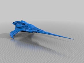 sga wraith dart i veicoli nave stargate atlantis 3d print model - Mito3D