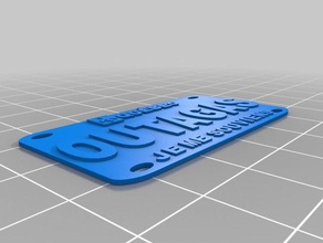 quebec plaque-Skala 3d drucken 3d print model - Mito3D