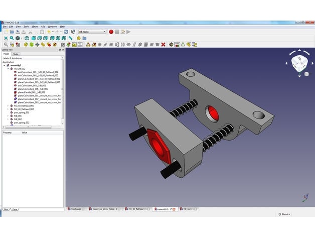 m8 anti-tepki Dağı diy cnc lineer vida 3D print model - Mito3D