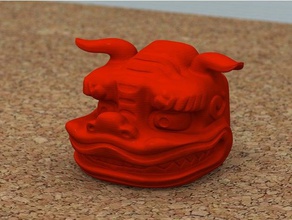 shishigashira -lion headgear- other 3d print model - Mito3D