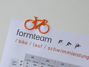 bisiklet ataç spor açık havada 2d sanat fahrrad eğlenceli ofis 3d print model - Mito3D