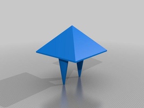 pirâmide chuteiras 3d impressão habitação 3d print model - Mito3D