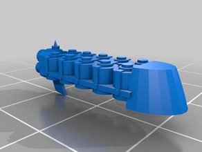 hızlı desteği 3d baskı savaş filosu Gotik 3d print model - Mito3D