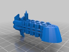 support heavy transport 3d printing battlefleet gothic 3d print model - Mito3D