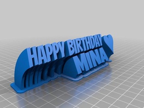 mina office angepasst 3d print model - Mito3D