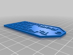 my customized gift label other 3d print model - Mito3D