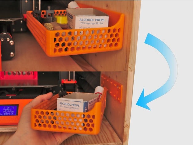 20 duvar kutusu kaplar kiste araç duvara monte değnek wandhalterung wandmontage 3D print model - Mito3D