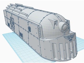sci-fi de tren juegos 40k terreno 3d print model - Mito3D