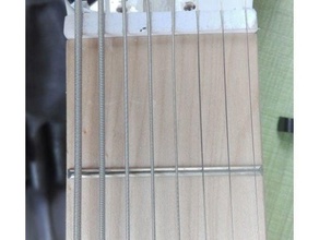 8-string guitar nut music 3d print model - Mito3D