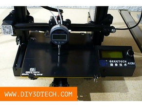 geeetech a10m dial indicator bed leveler 3d printer parts gauge mount i3 3d print model - Mito3D