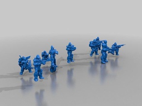 robotech ueg asc de la défense civile mécanisé d'infanterie blindée jeux l'unité rrt toy soldiers wargame 3d print model - Mito3D