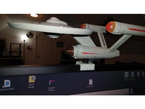 monitor mount star trek ship legend series vehicles 3d print model - Mito3D