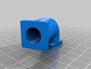 mon personnalisés paramétrable à toute taille de ventilateur adaptateur collecteur d'angle tube 3d l'impression 3d print model - Mito3D