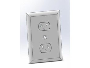 wall outlet covering replacement parts 3d print model - Mito3D