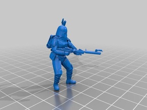 galactic marine snowtrooper 2 legion scale toys games clone wars star 3d print model - Mito3D