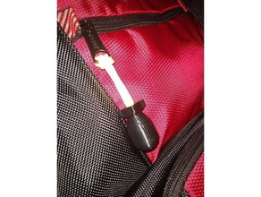 bomb shaped zipper pull 550 paracord accessories zipperpull 3d print model - Mito3D