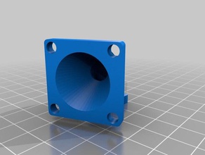 mon personnalisés paramétrable à toute taille de ventilateur adaptateur collecteur d'angle tube 3d l'impression 3d print model - Mito3D