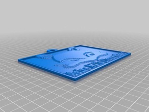 gm fox lithopane 2d art personalizzato 3d print model - Mito3D