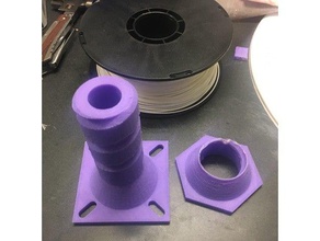 variable diameter spool holder lazy susan mount 3d printer accessories filament lazysusan 3d print model - Mito3D