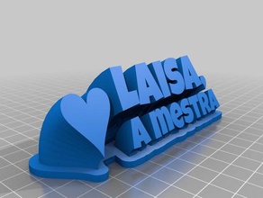 2 özelleştirilmiş süpürme benim presente laisa ofis 3d print model - Mito3D