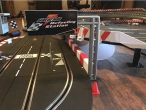 carrera slot car pit lane sign track hobby 132 3d digital gatorade stop slotcar 3d print model - Mito3D