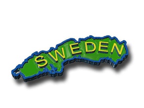 swedkey keychains keyring map souvenir sweden 3d print model - Mito3D