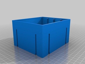 mi personalizados apilable resistencia de la caja almacenamiento electrónica 3d print model - Mito3D