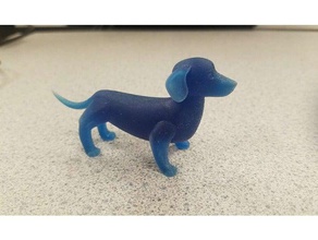dogdachshund les animaux 3d print model - Mito3D