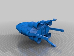 space 1999 ultra probe escape moduel first section models 3d print model - Mito3D