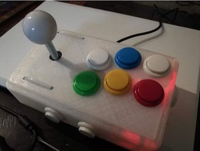 arcade joystick usb 8+2 buttons toy game accessories retropie 3d print model - Mito3D