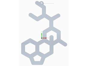 lsd molecola portachiavi 3d print model - Mito3D