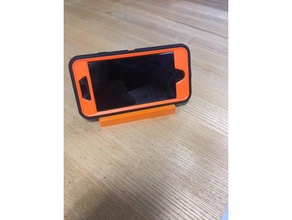 horizontale Telefon stand mobile Handy iphone7 stehen iphone-Ständer otterbox 3d print model - Mito3D