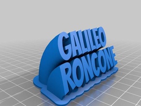 galileo office personalizzato 3d print model - Mito3D
